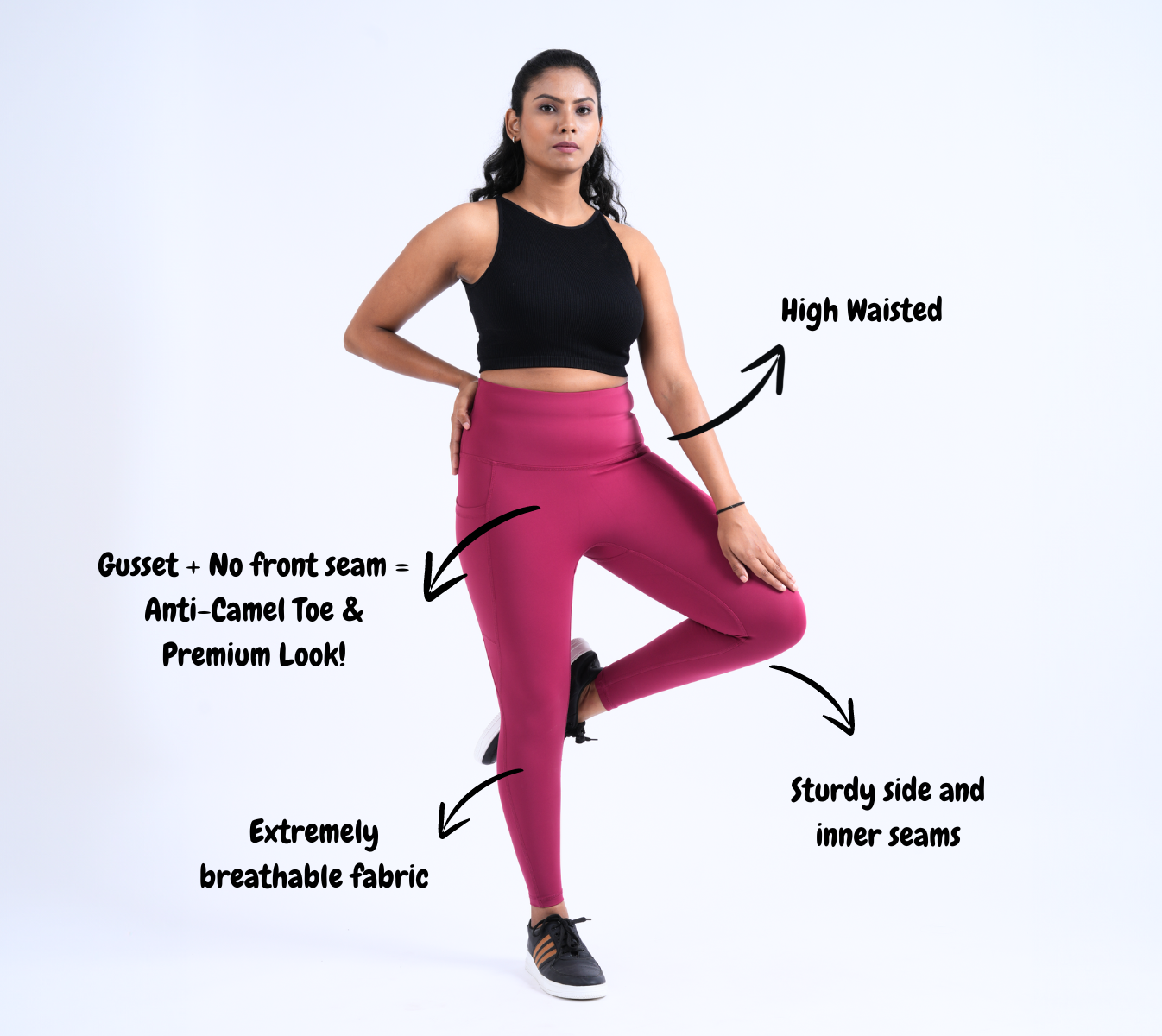 The All-In-One Legging (Maroon)