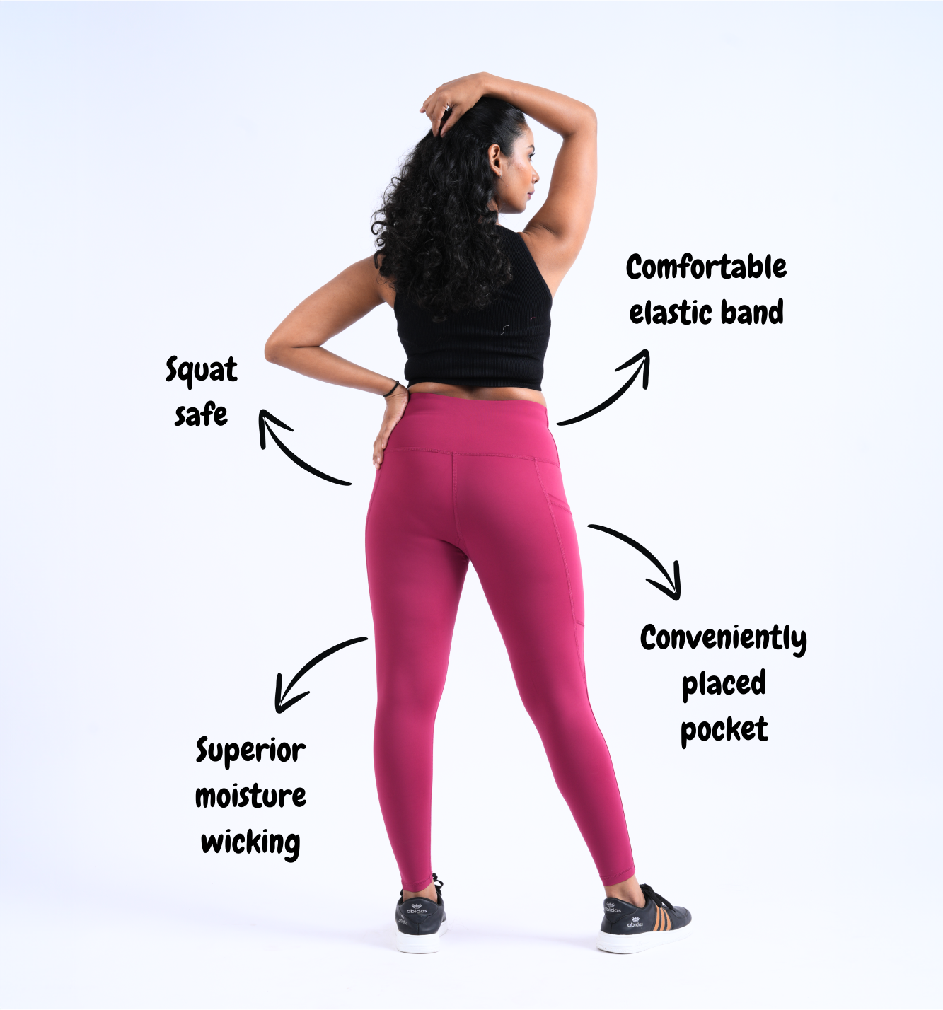 The All-In-One Legging (Maroon)