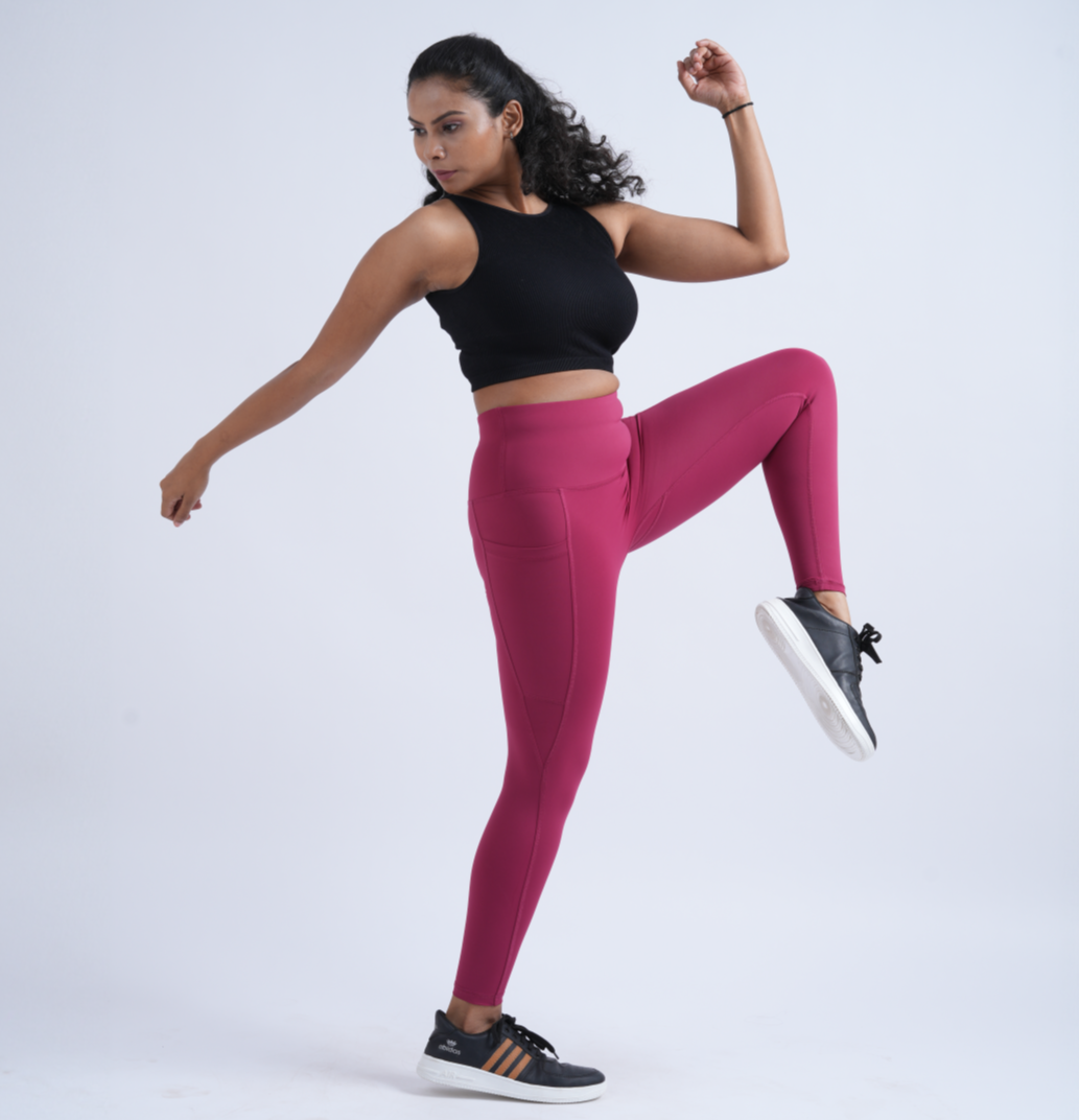 The All-In-One Legging (Maroon)
